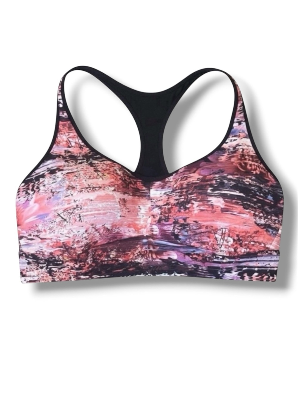 Lululemon Athletica Pink and Black Sports Bra Intimates NO SIZE- Est Size 4